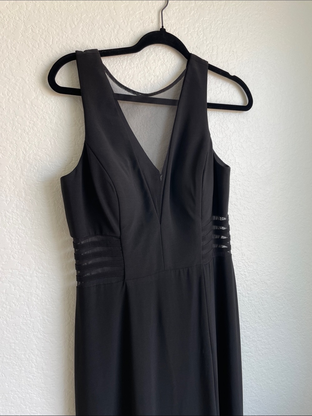 Morgan & Co. Illusion Panel A-Line Gown | Long Formal Evening Dress | Size 13 - Picture 2 of 12
